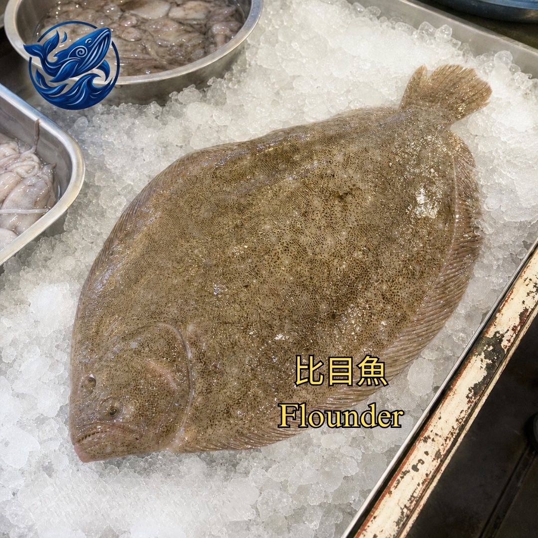 FreshCatch AA FLOUNDER (+/- 900G , 1 KG ) / Ikan Laut / Whole
